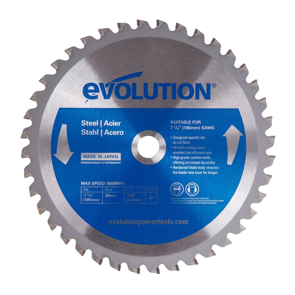 7-1/4" Mild Steel Cutting Blade, 20mm Arbor